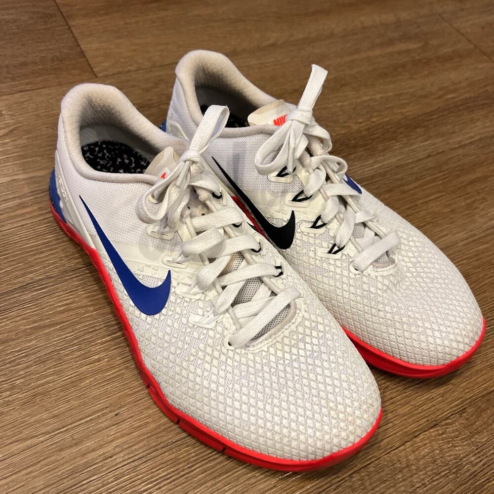 Nike Metcon Low Training Shoes Sneakers White Orange